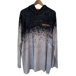 Seatec Mens Sport Tec Hooded Performance Long Sleeve Shirt XXXL 3XL Fishing UPF